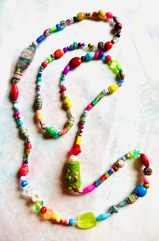 Paper Bead and Assorted Joy Necklaces  16