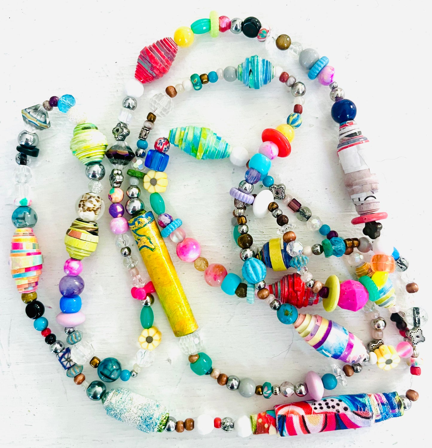 Paper Bead and Assorted Joy Necklaces  22