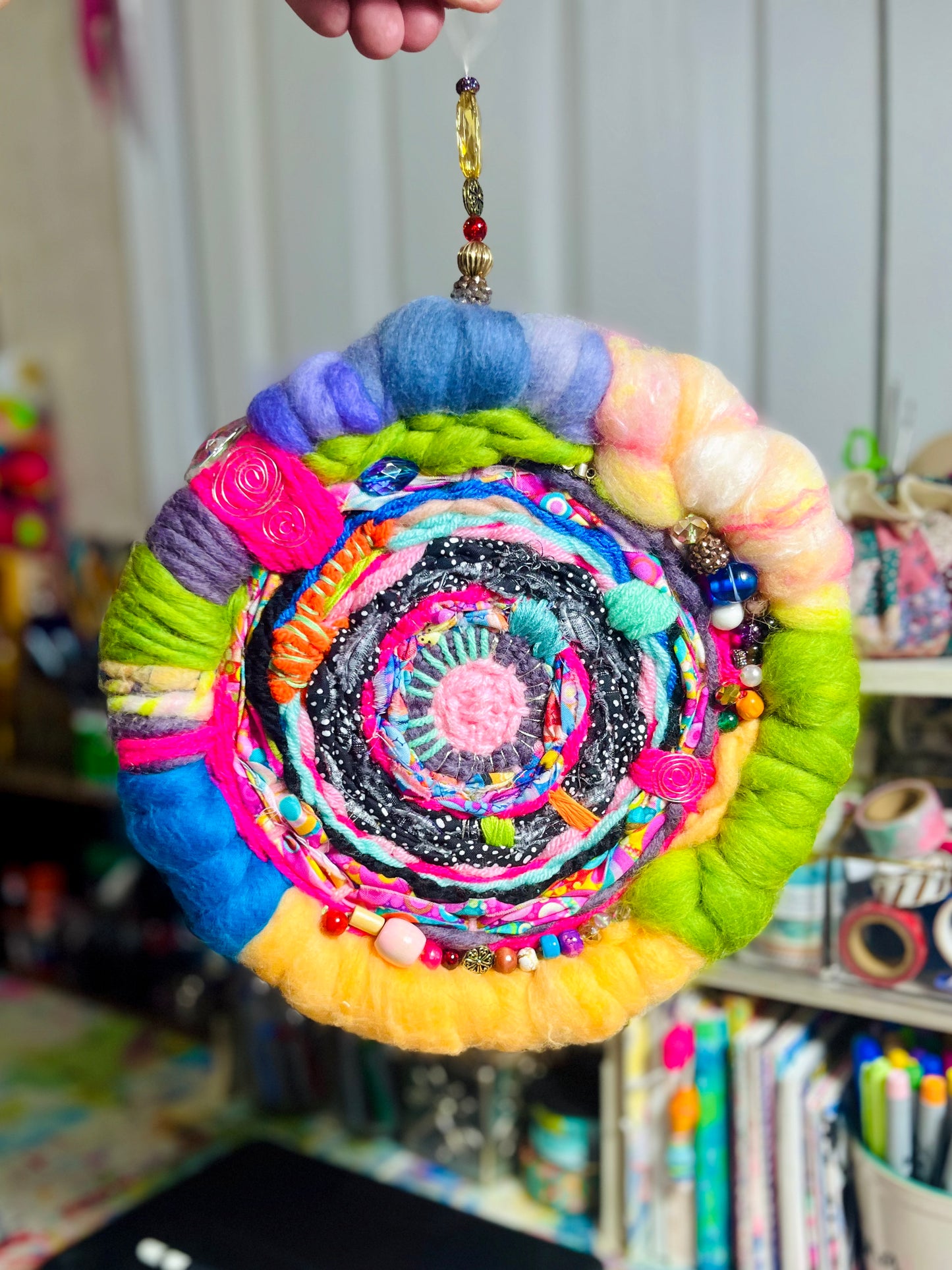 Good Vibes Fiber mandala