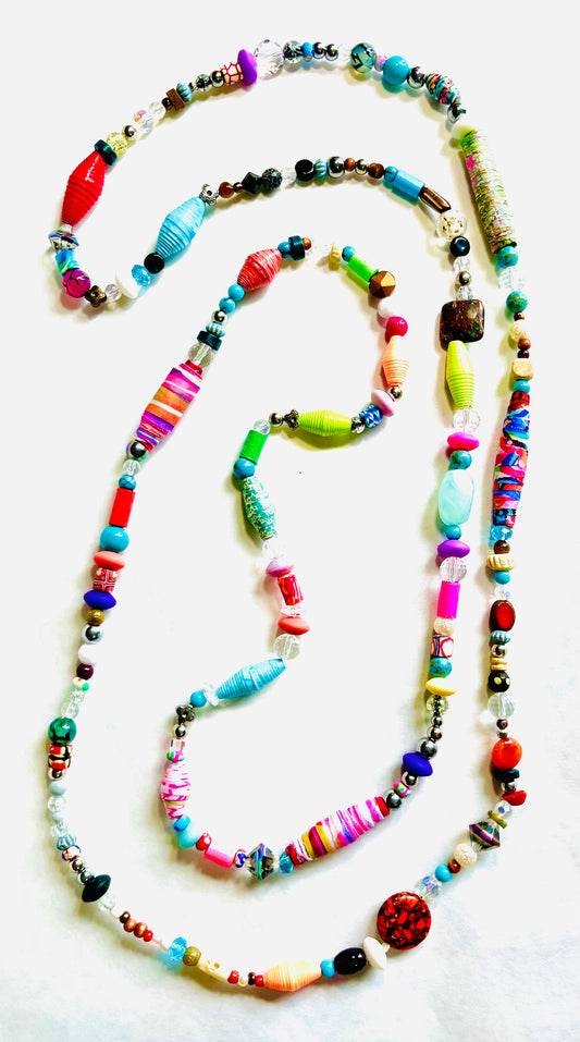 Paper Bead and Assorted Joy Necklaces  17