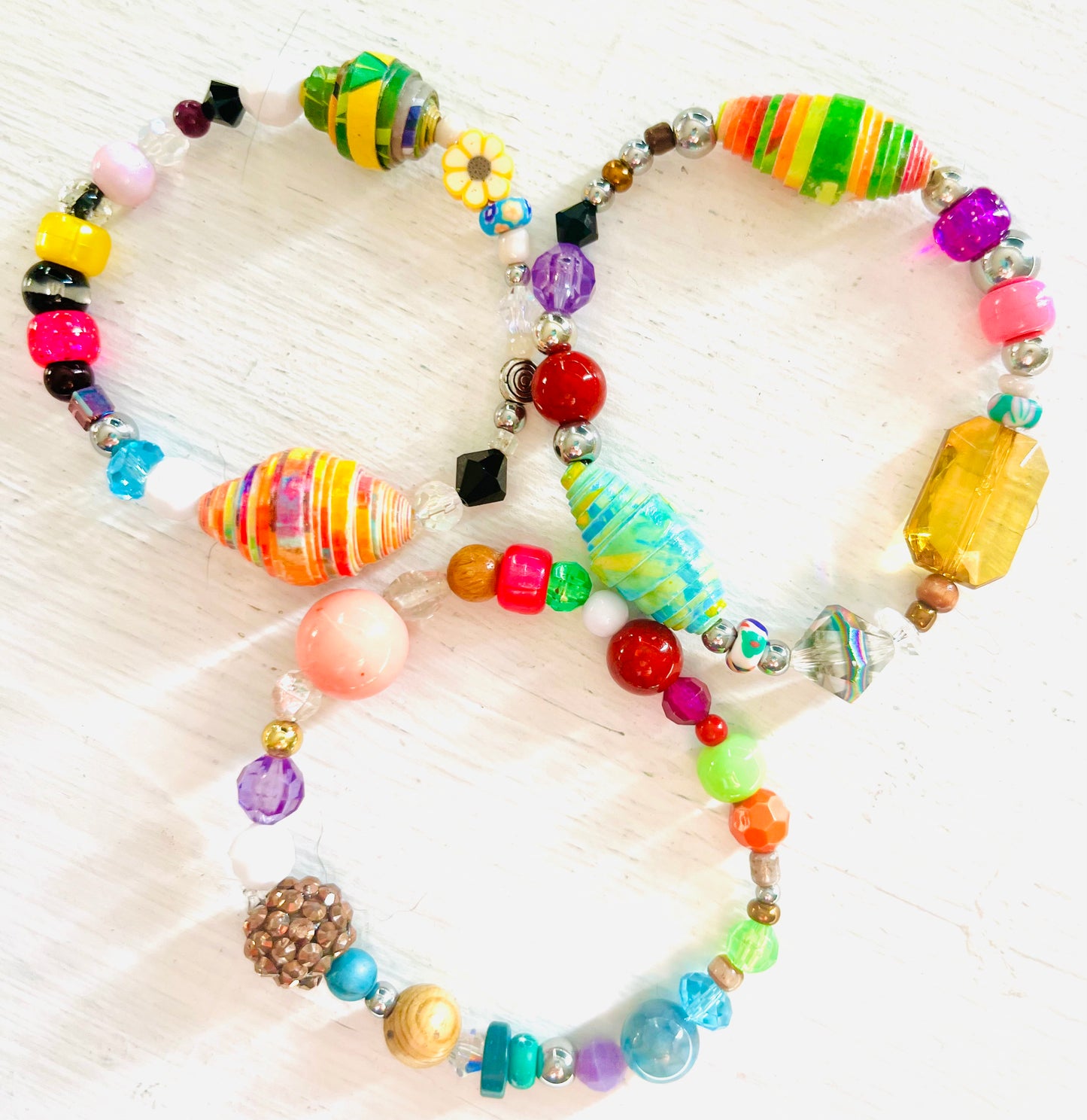 Beaded Bracelets Triple 7