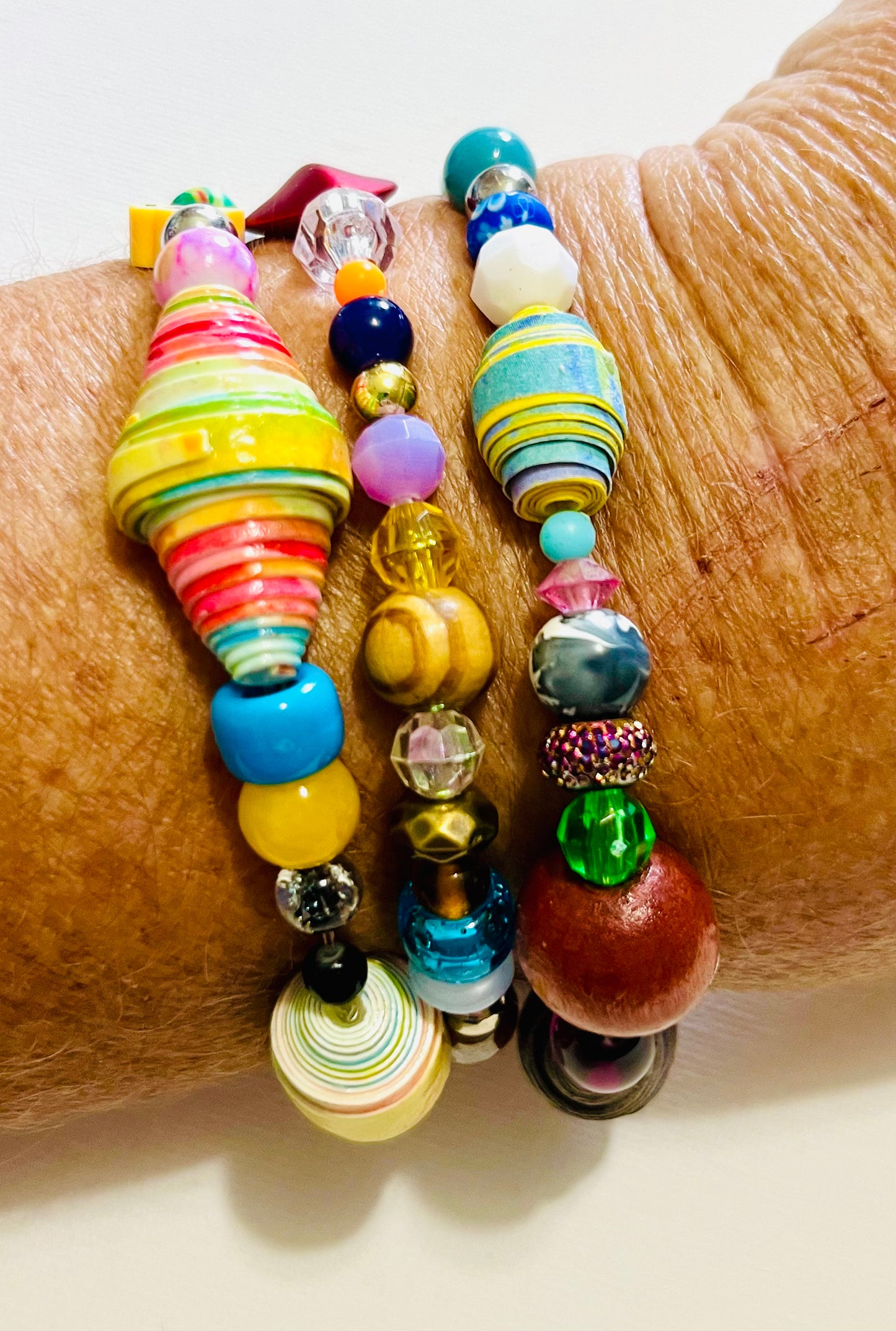 Beaded Bracelets Triple 5