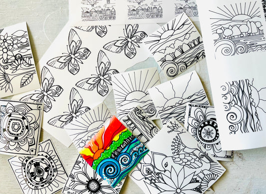 "Color Your Own" Stickers Goody  Pack